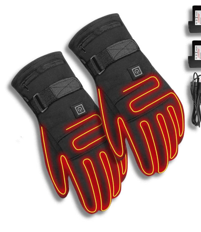 Men's Battery Heated Winter Gloves with Touchscreen Fingertips