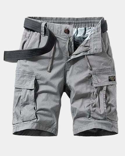 Men's Cargo Bermuda Shorts with Elastic Waistband
