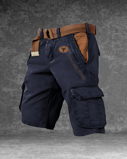 Men's Cargo Shorts with Flap Pockets