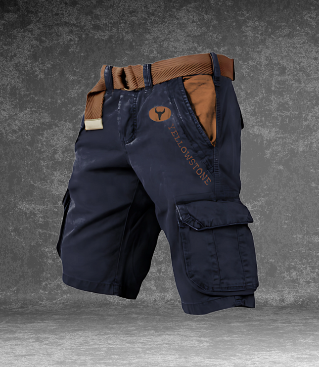 Men's Cargo Shorts with Flap Pockets