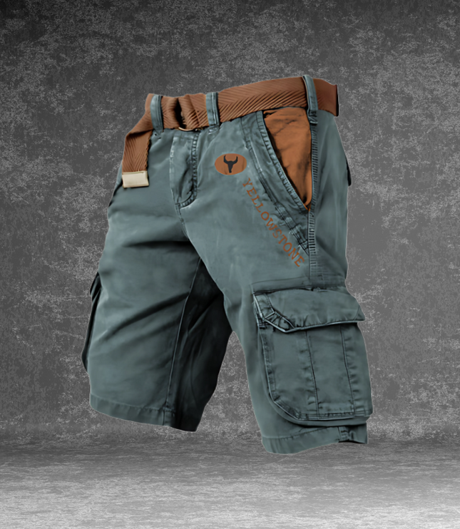 Men's Cargo Shorts with Flap Pockets