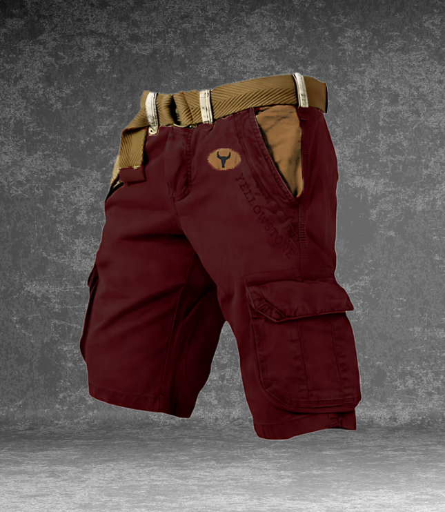 Men's Cargo Shorts with Flap Pockets