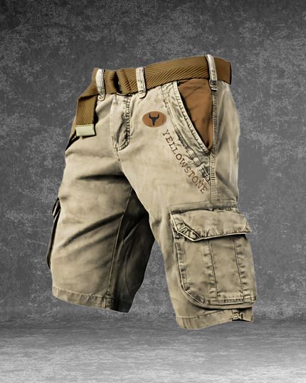 Men's Cargo Shorts with Flap Pockets