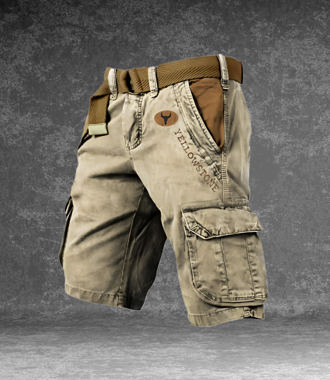 Men's Cargo Shorts with Flap Pockets