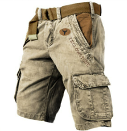 Men's Cargo Shorts with Flap Pockets
