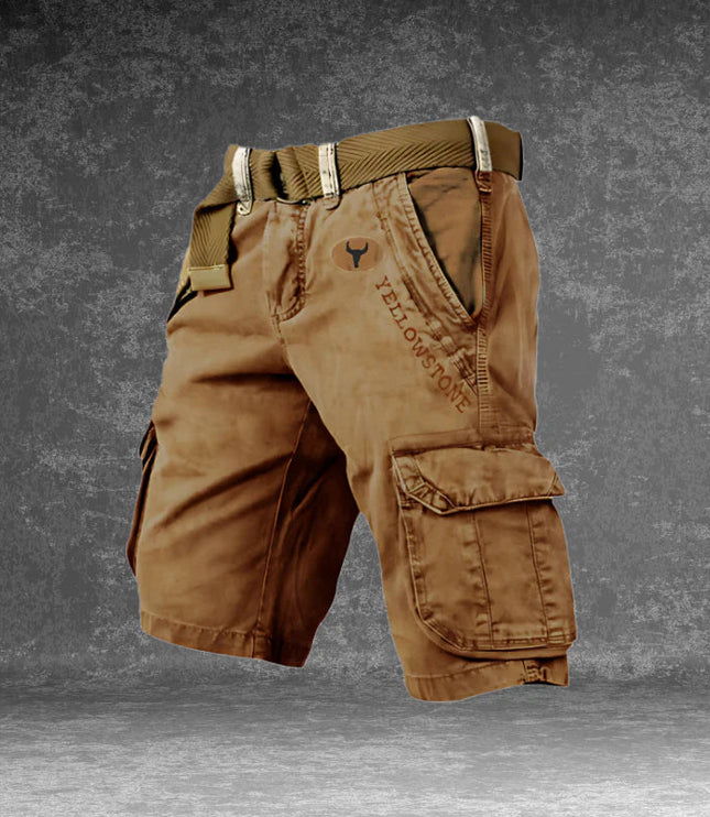 Men's Cargo Shorts with Flap Pockets