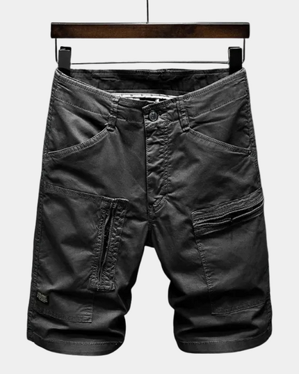 Men's Cargo Shorts with Zip Flap Pockets