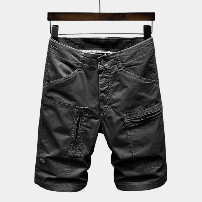 Men's Cargo Shorts with Zip Flap Pockets