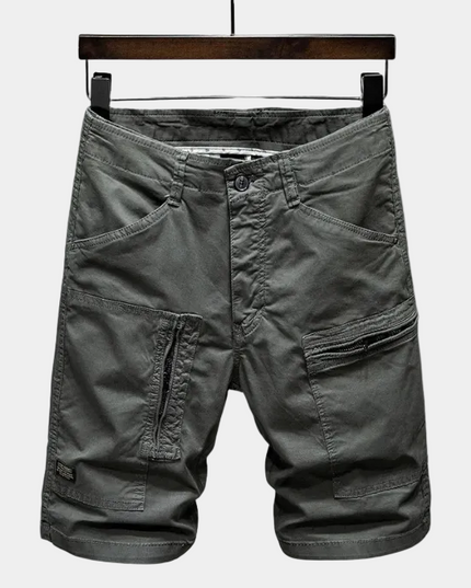 Men's Cargo Shorts with Zip Flap Pockets