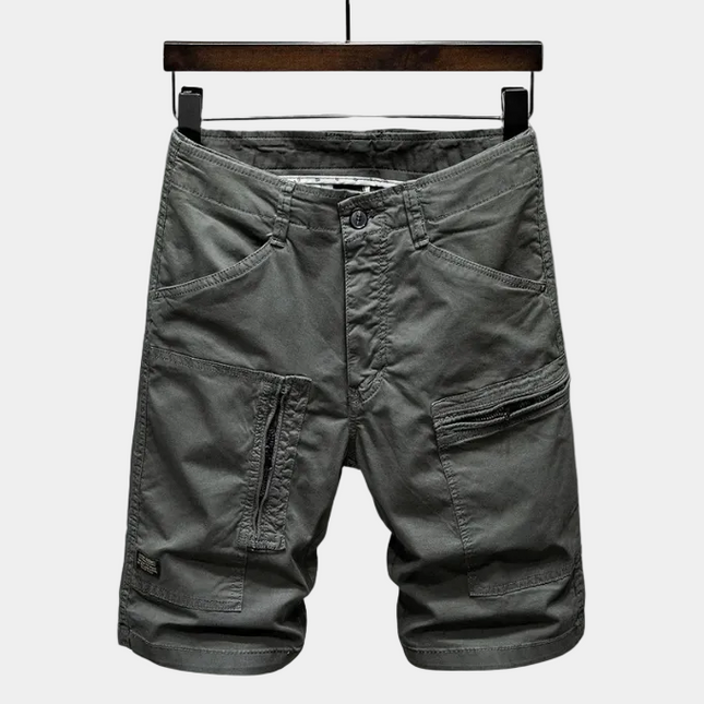 Men's Cargo Shorts with Zip Flap Pockets