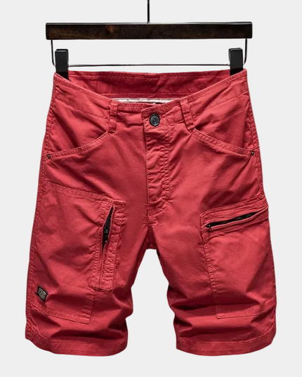 Men's Cargo Shorts with Zip Flap Pockets