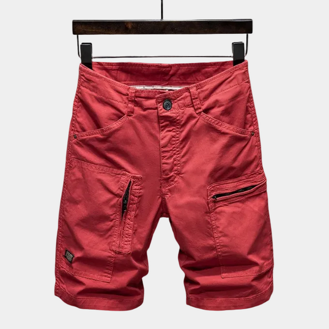 Men's Cargo Shorts with Zip Flap Pockets