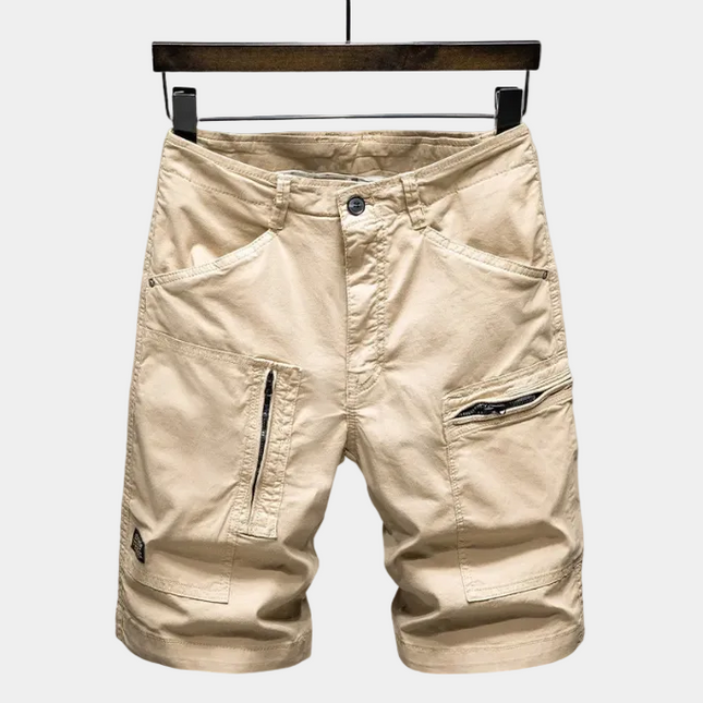 Men's Cargo Shorts with Zip Flap Pockets