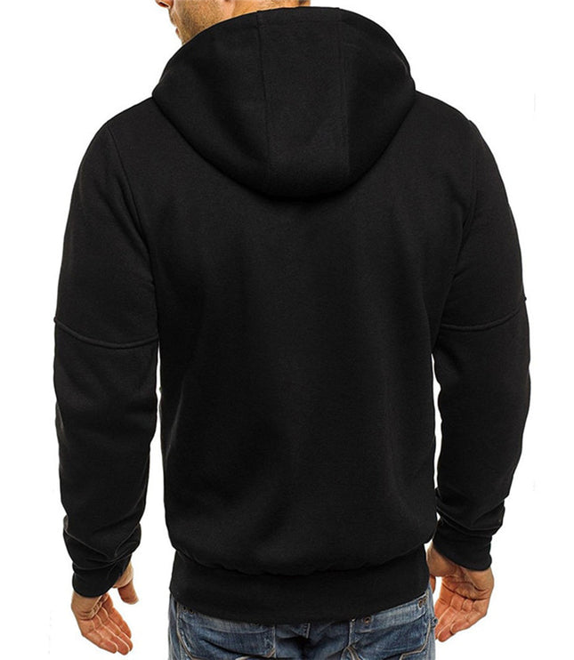 Men's Casual Sweatshirt, a Relaxed Full Zip Hoodie