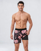 Black Pink Floral / S