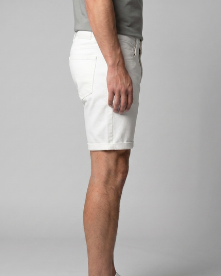 Men's Cotton Chino Shorts with a Turned-Up Hem