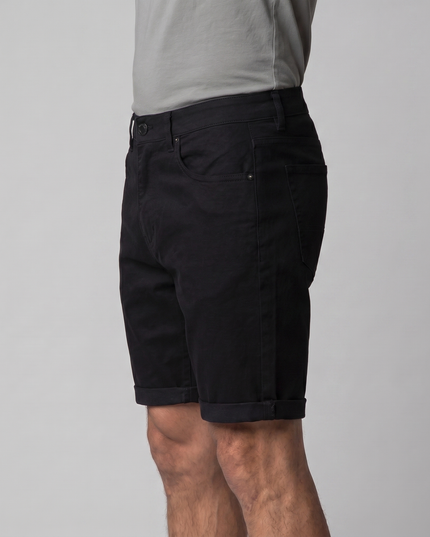 Men's Cotton Chino Shorts with a Turned-Up Hem
