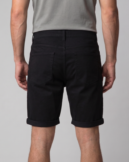 Men's Cotton Chino Shorts with a Turned-Up Hem