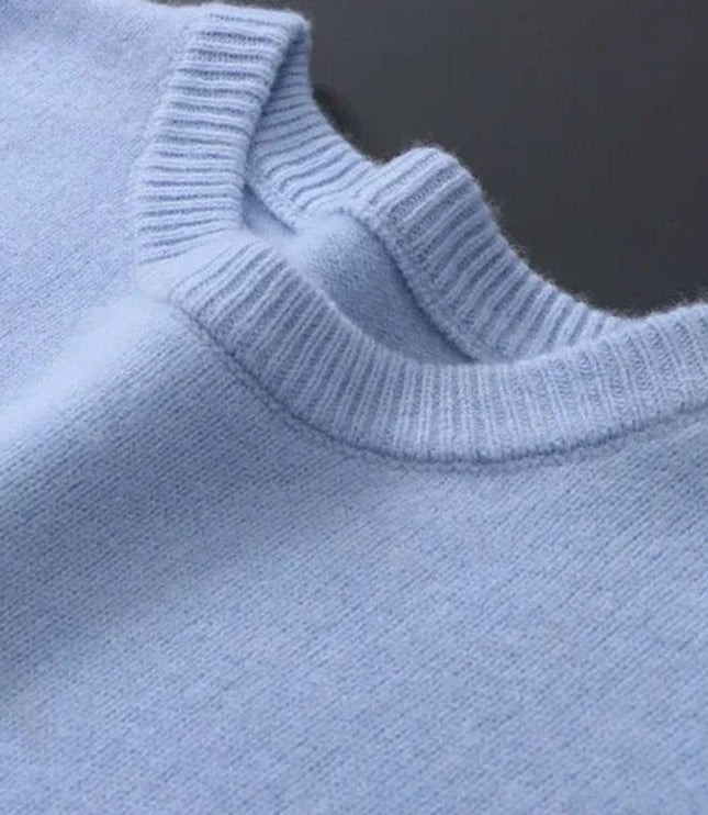 Men's Crewneck Pullover Sweater in Brushed Winter Knit