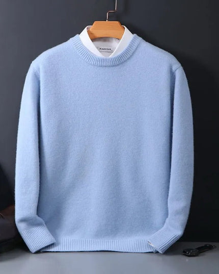 Men's Crewneck Pullover Sweater in Brushed Winter Knit