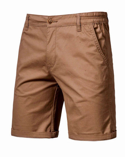 Men's Cuffed Chino Shorts with Side Pockets