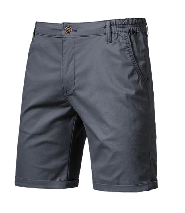 Men's Cuffed Chino Shorts with Side Pockets