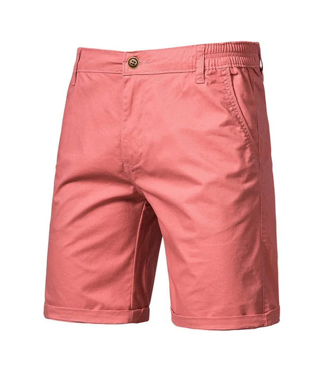 Men's Cuffed Chino Shorts with Side Pockets