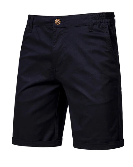 Men's Cuffed Chino Shorts with Side Pockets