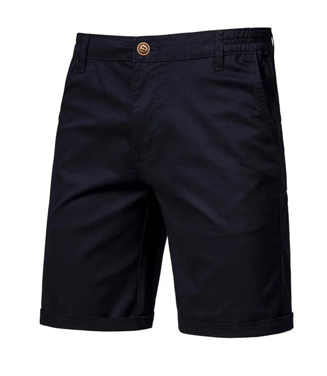 Men's Cuffed Chino Shorts with Side Pockets