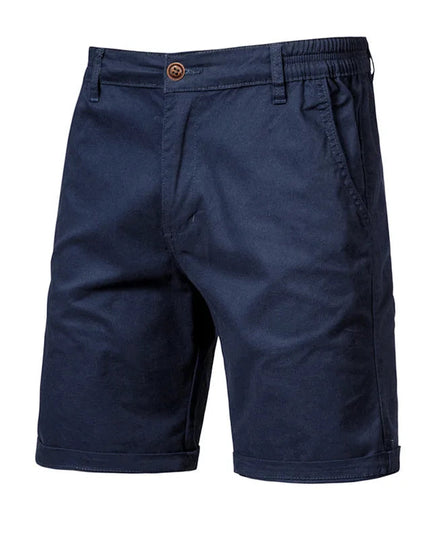 Men's Cuffed Chino Shorts with Side Pockets
