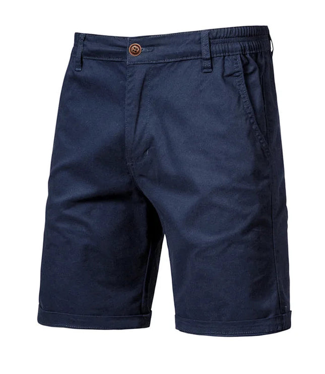 Men's Cuffed Chino Shorts with Side Pockets