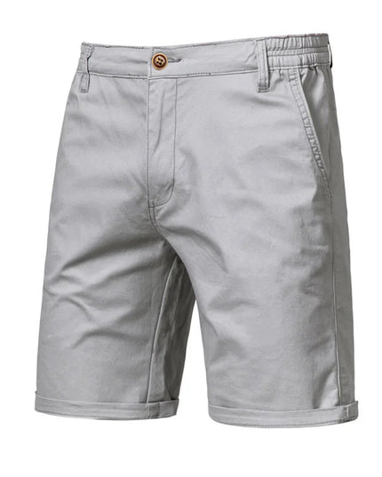 Men's Cuffed Chino Shorts with Side Pockets