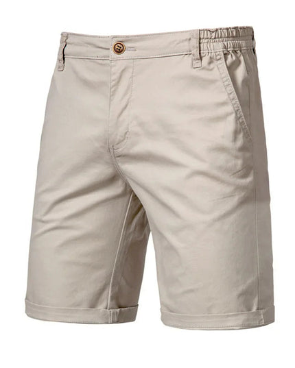 Men's Cuffed Chino Shorts with Side Pockets