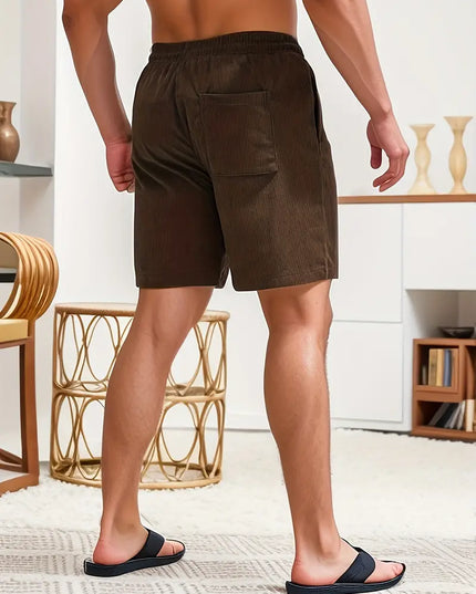 Men's Drawstring Swim Shorts with Side Pockets