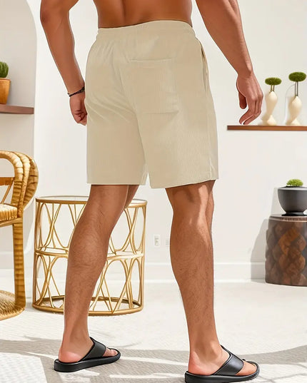 Men's Drawstring Swim Shorts with Side Pockets