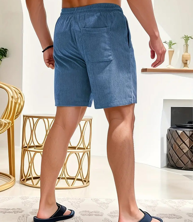 Men's Drawstring Swim Shorts with Side Pockets