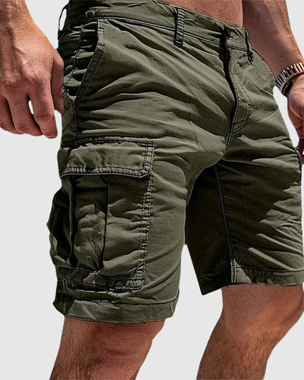 Men's Garment-Dyed Cargo Shorts with Flap Pocket
