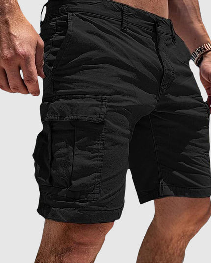 Men's Garment-Dyed Cargo Shorts with Flap Pocket