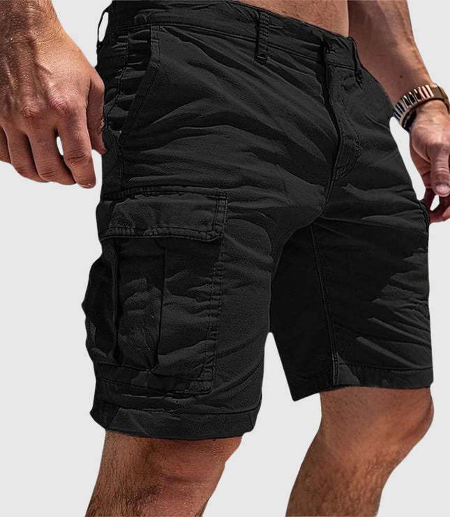 Men's Garment-Dyed Cargo Shorts with Flap Pocket