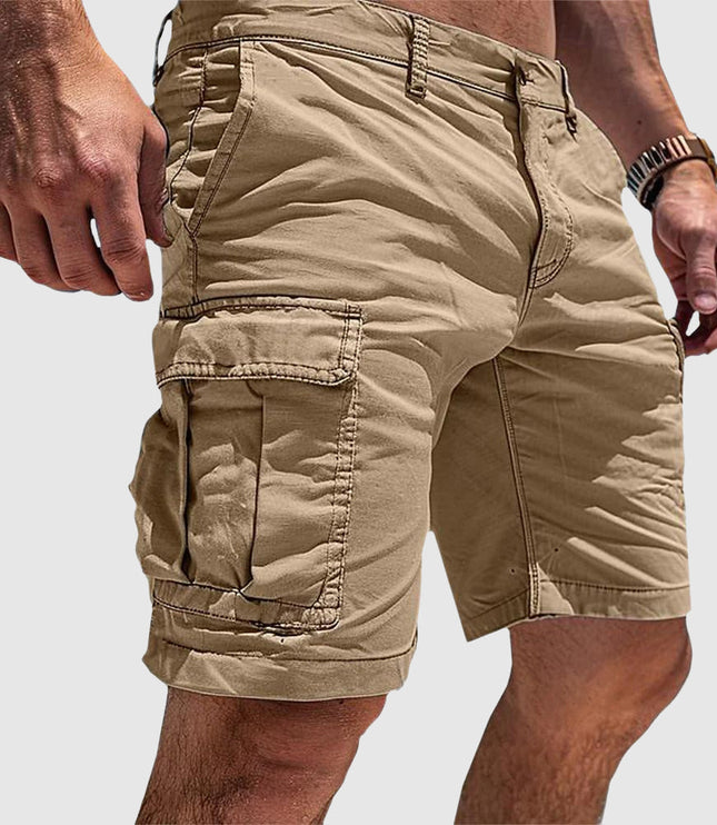 Men's Garment-Dyed Cargo Shorts with Flap Pocket