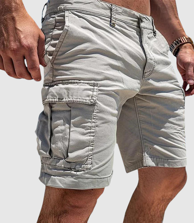 Men's Garment-Dyed Cargo Shorts with Flap Pocket