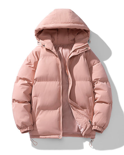 Men's Hooded Puffer Jacket with Funnel Neck