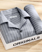 Gray Pinstripe / L
