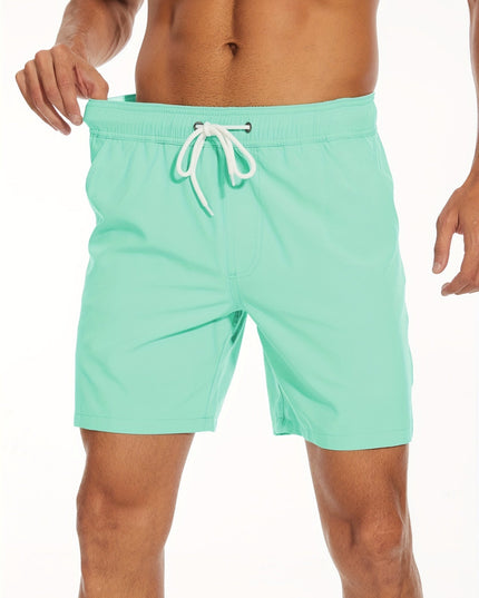 Men's Quick-Dry Swim Shorts with Inner Pocket Liner