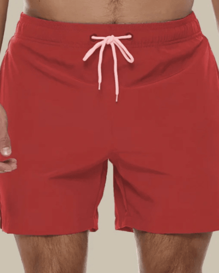 Men's Quick-Dry Swim Shorts with Mesh Liner