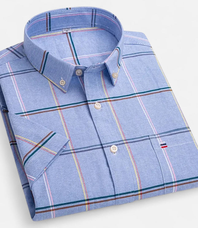 Men's Short-Sleeve Button-Down Oxford Shirt