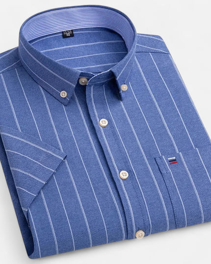 Men's Short-Sleeve Button-Down Oxford Shirt