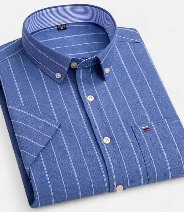 Men's Short-Sleeve Button-Down Oxford Shirt