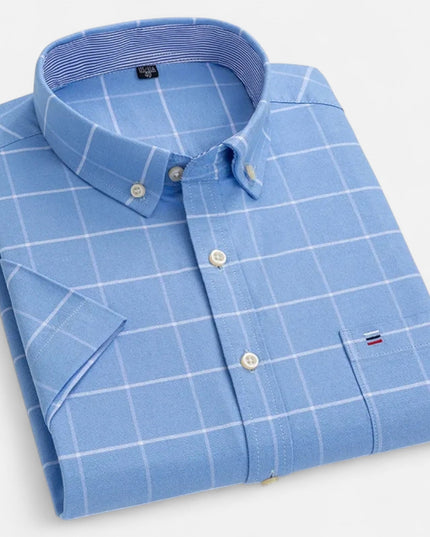 Men's Short-Sleeve Button-Down Oxford Shirt