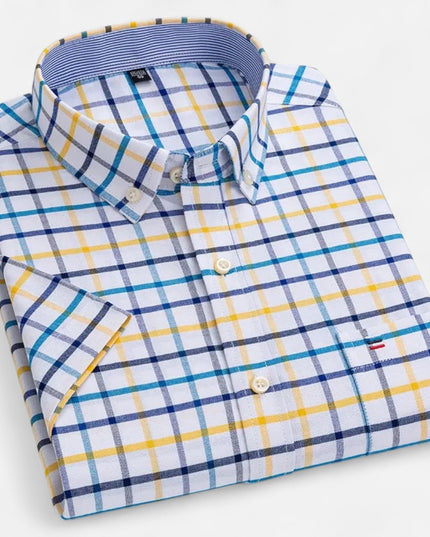Men's Short-Sleeve Button-Down Oxford Shirt